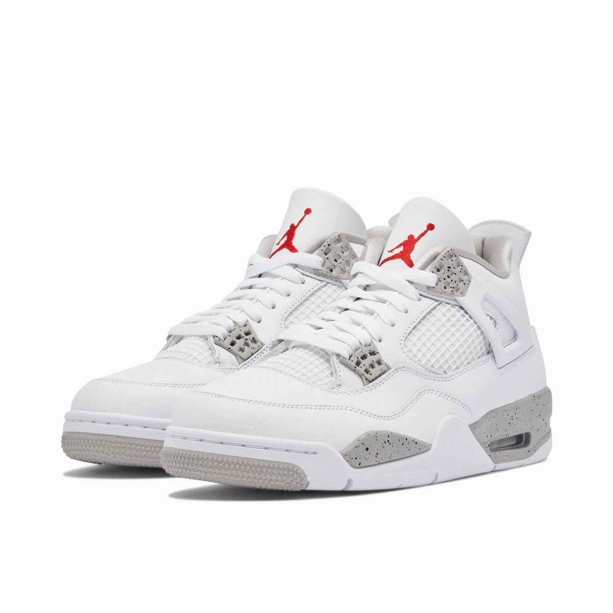 hill running shoe capacity forefoot AIR JORDAN 4 RETRO 'WHITE OREO'