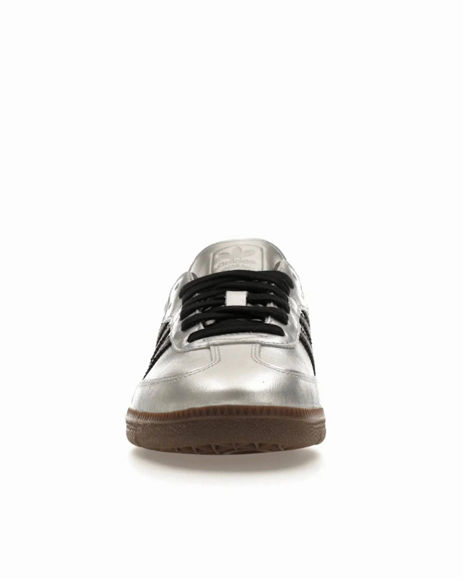 Adidas Samba OG Silver Metallic Black Gum Step By Step Full Grip