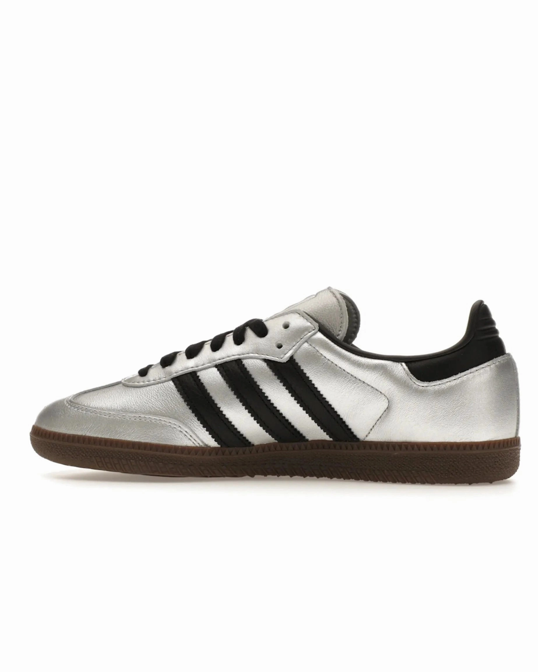 Adidas Samba OG Silver Metallic Black Gum Retro-inspired Crowd Ready