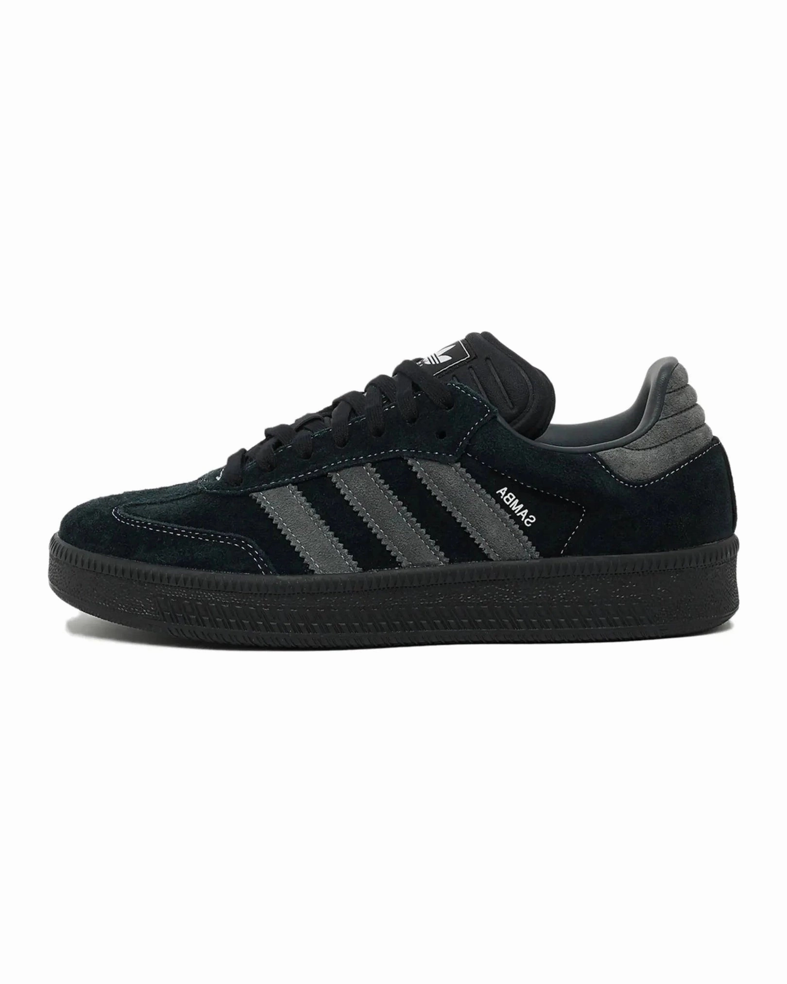 Adidas Samba XLG Black Carbon Impact Resistant Lace Design