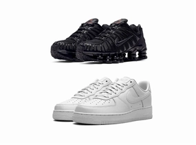 Nike Shox TL ??Black Max Orange?? x AirForce 1 Stretch Step