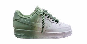 Air force 1 with green rope laces Signature comfort Soft Padding