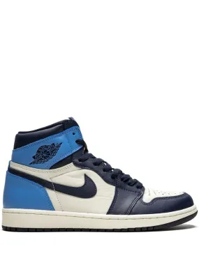 Air Jordan 1 Retro High OG "Obsidian/University Blue" foam - sole shoes sports - team - themed running option