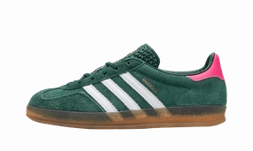 Adidas Gazelle Indoor Collegiate Green Lucid Pink (Women's) Mobility Ease