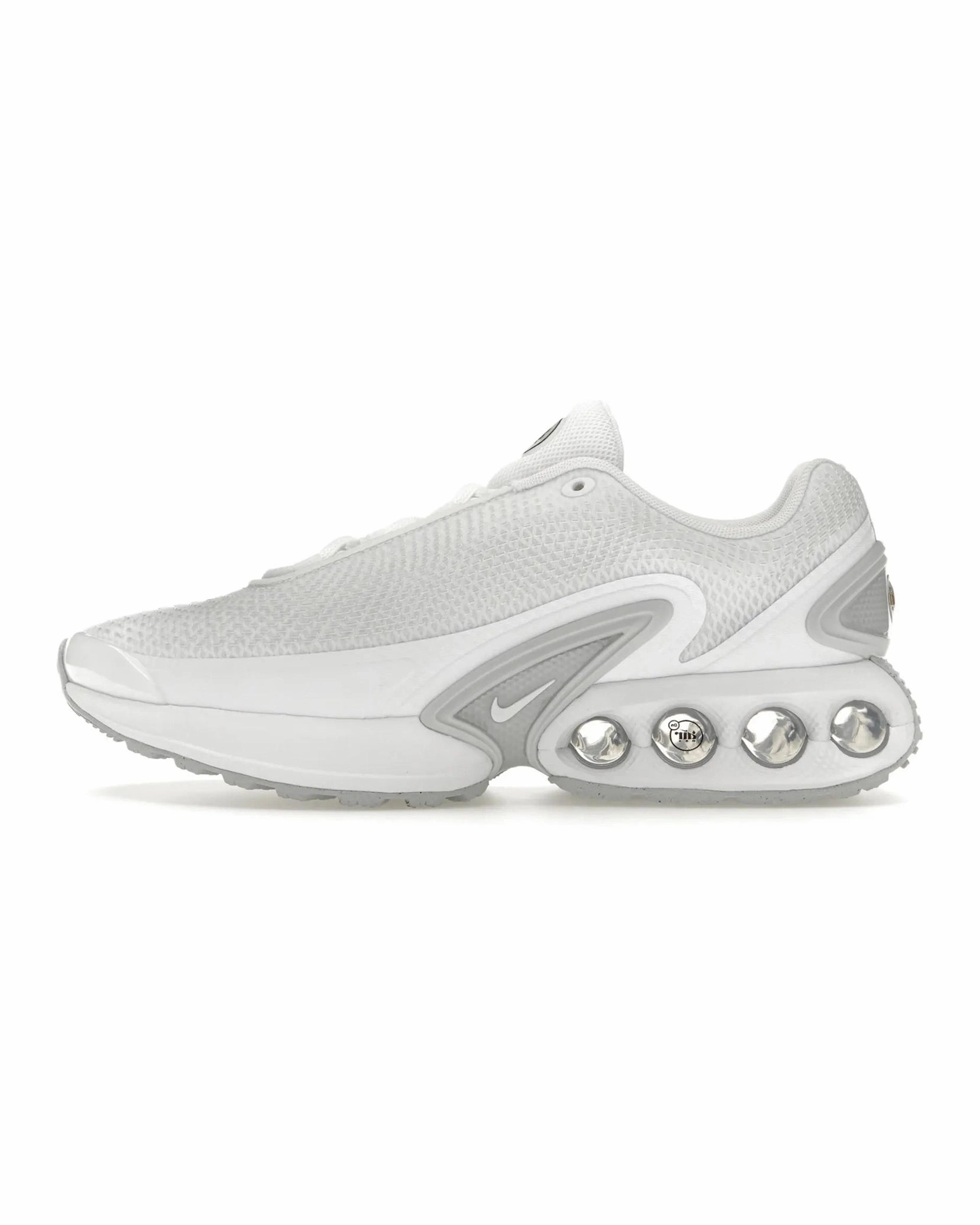 Nike Air Max Dn White Metallic Silver bead - embellished - design shoes