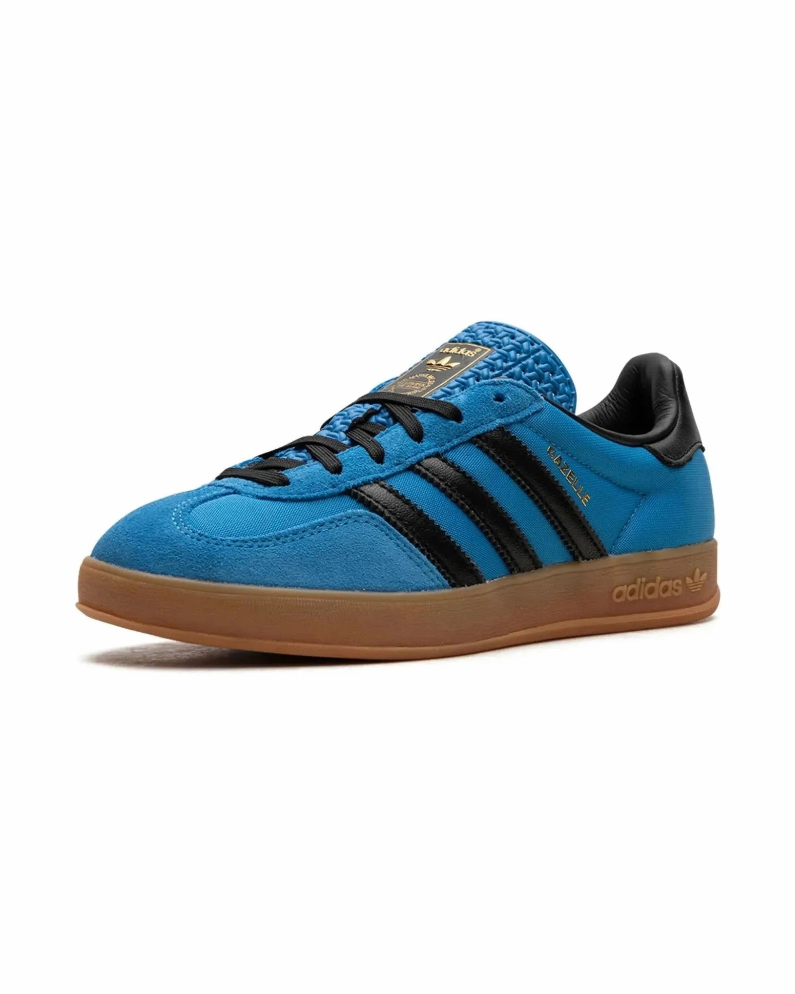 Power Step Adidas Gazelle Indoor Bright Blue Black Gum
