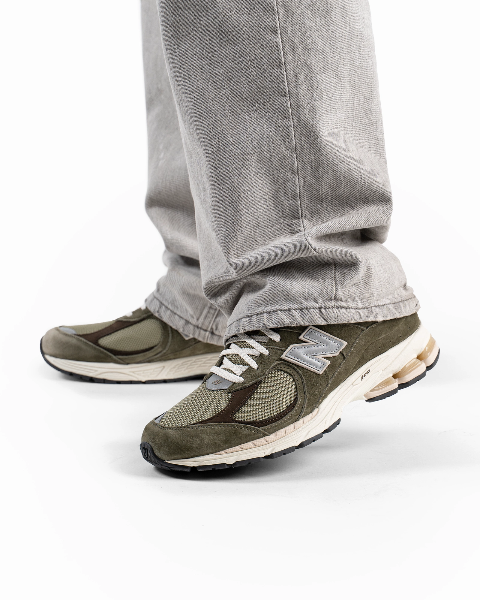 New Balance 2002R Olive Brown Foot Glide Versatile Look