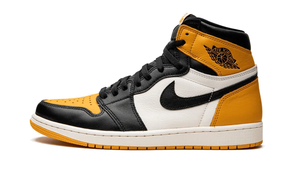 scratch - resistant - finish - toughness shoes Ultra grip Air Jordan 1 Retro High OG Yellow Toe