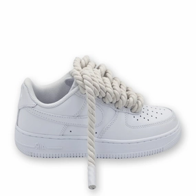 Effortless Walk Air Force 1 Cream Custom Rope lace
