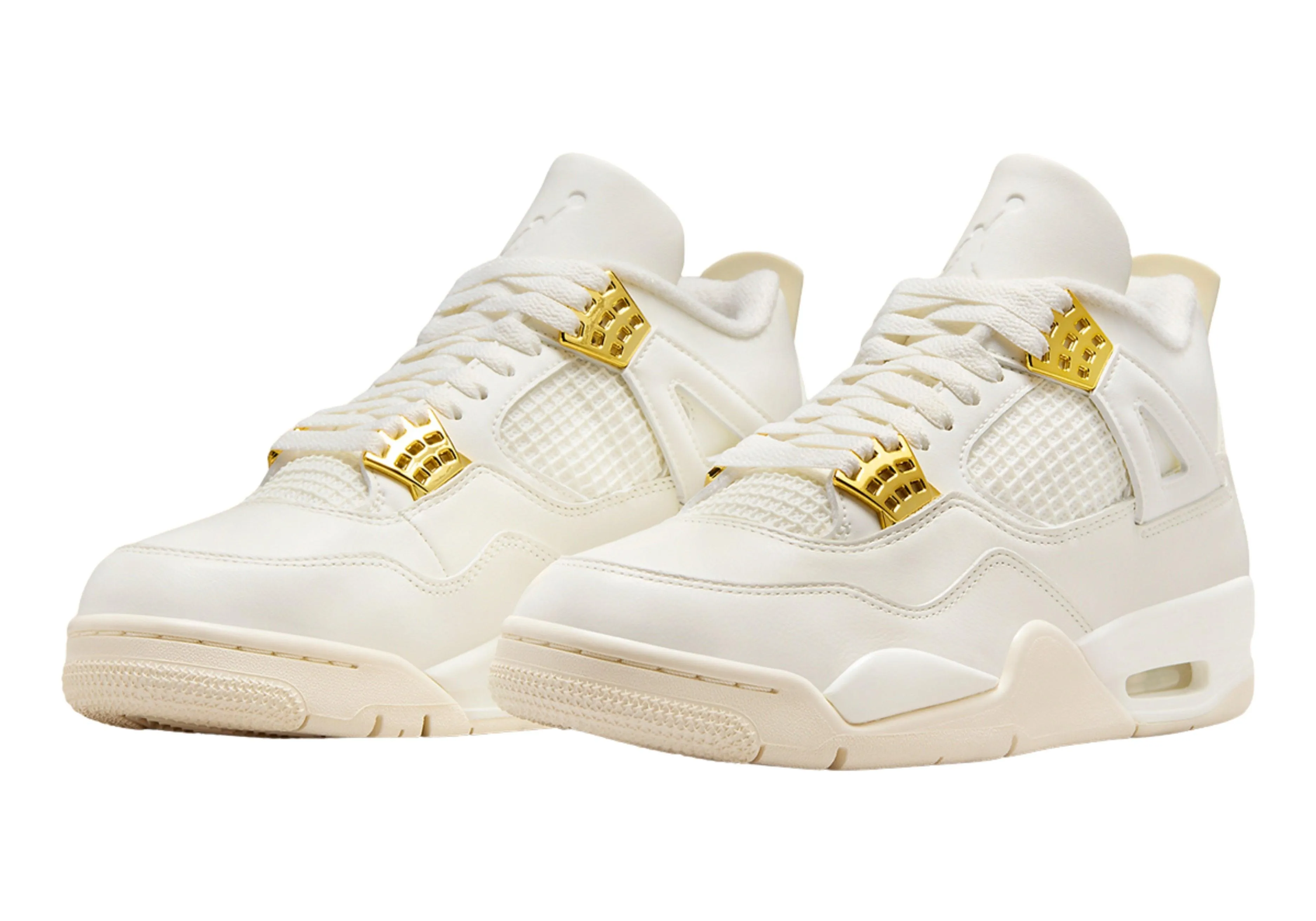 Wmns Air Jordan 4 Retro 'Metallic Gold' odor - control shoes asphalt running footwear