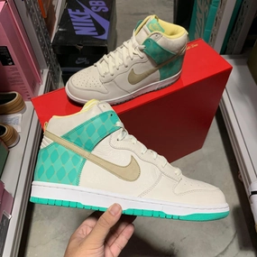 DS 2006' Nike Dunk High Premium SAIL TWEED AZURE All-around ease Cushioned Base