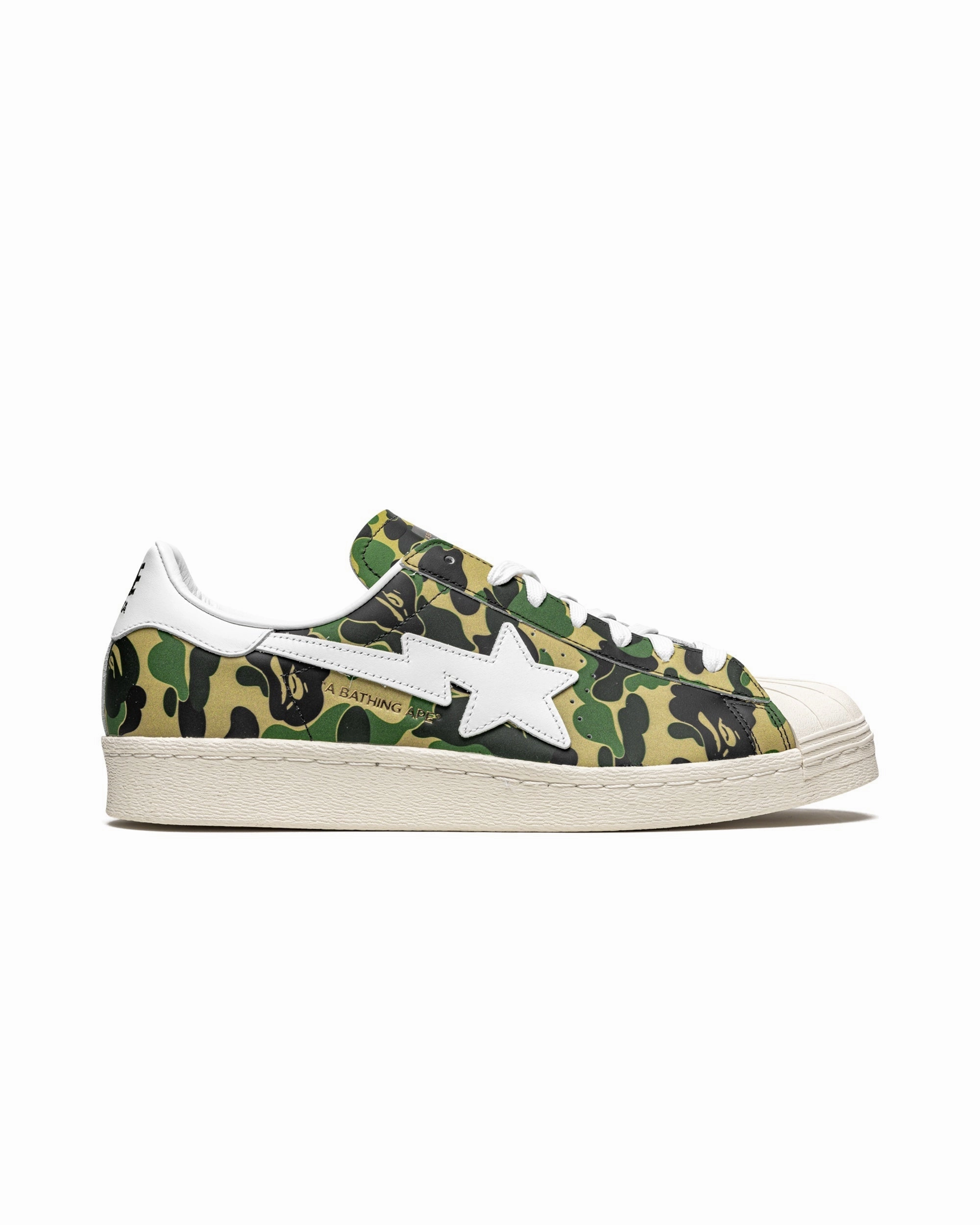 adidas Superstar Bape ABC Camo Green Clean Shape Reliable Traction
