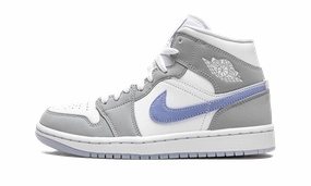 Ultra Ease Air Jordan 1 Mid Wolf Grey Aluminum