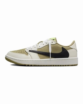 Nike Air Jordan 1 Retro Low Golf Travis Scott Neutral Olive Contemporary Design