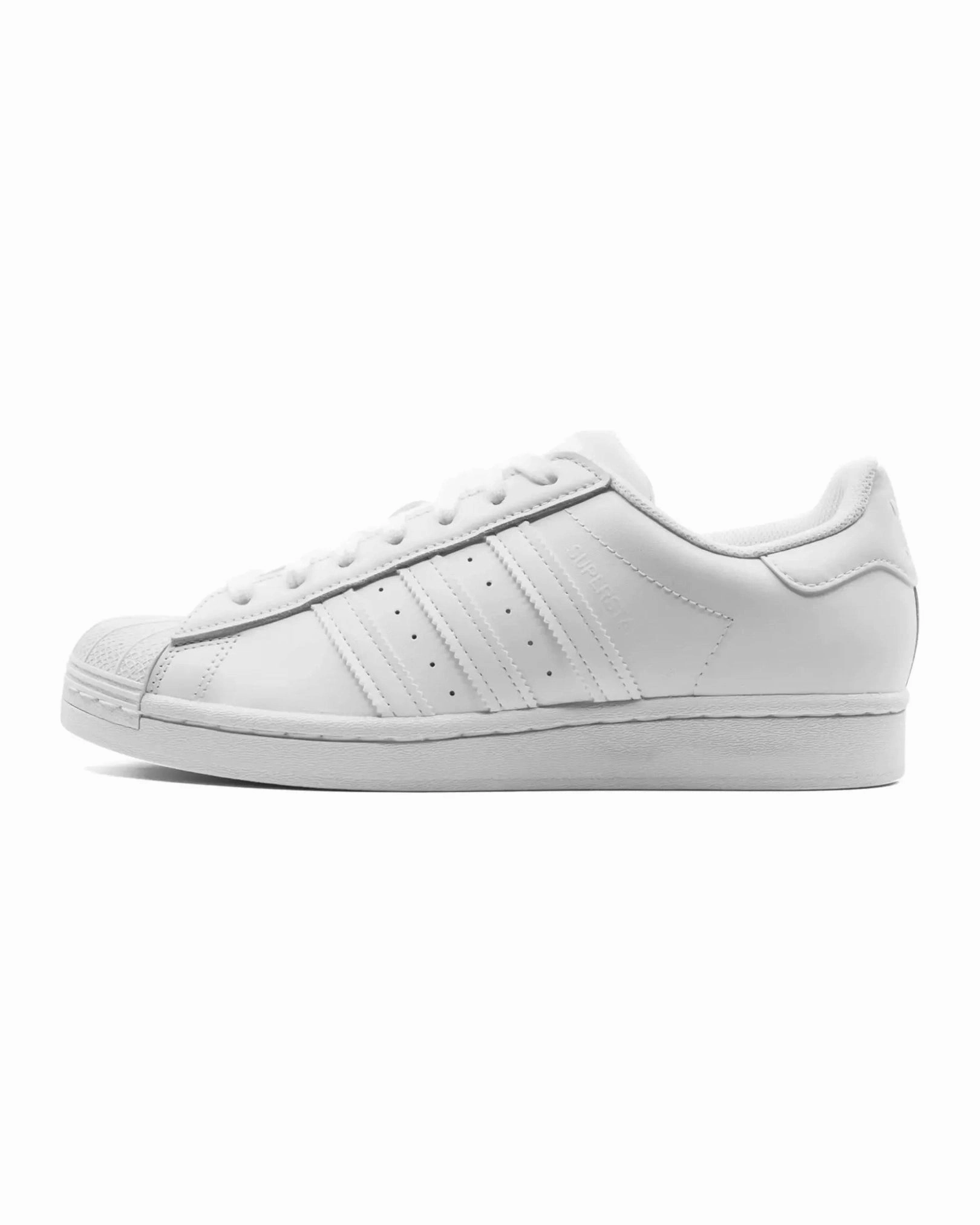 Adidas Superstar Triple White Soft Leather Finish Elastic Band