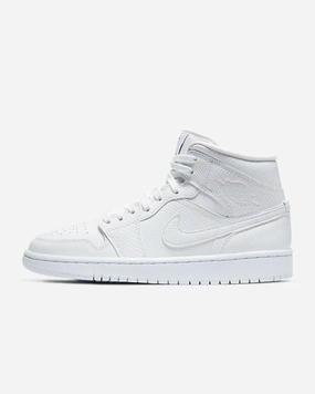 Nike - Air Jordan 1 Mid - WHITE SNAKESKIN Modern Classic