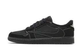 no - tie laces competition - shoes Travis Scott x Air Jordan 1 Retro Low OG SP 'Black Phantom'