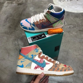 DS 2017' Nike Dunk High Pro SB THOMAS CAMPBELL WHAT THE DUNK Multi-Use Shoes
