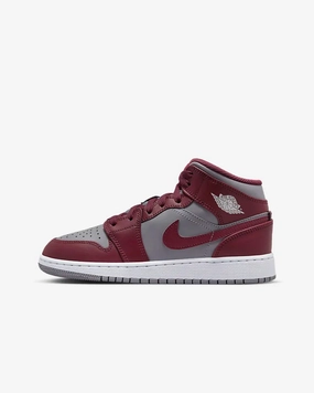 Nike -  Air Jordan 1 Mid - Cherrywood Red All Gender Fit On The Move