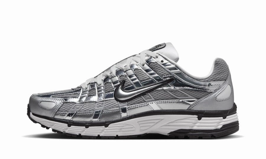 Nike P-6000 'Metallic Silver' Smooth Base Retro-inspired support