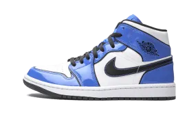 grass shoes Jordan 1 Mid Signal Blue (Gs)