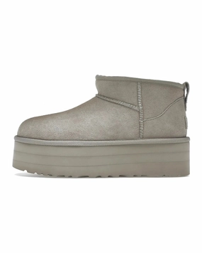 Active Glow Suede Touch UGG Classic Ultra Mini Platform Goat (W)