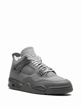 Air Jordan 4 "Wet Cement" sneakers Anti - slip sole adjustable strap shoes