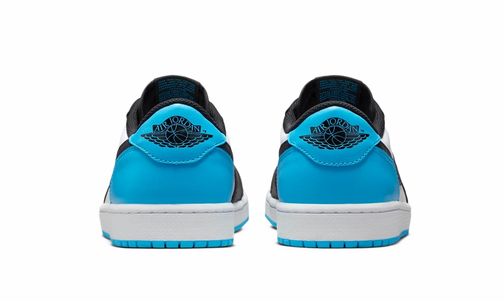 Air Jordan 1 Retro Low OG Black Dark Powder Blue Unisex style Blossom Step