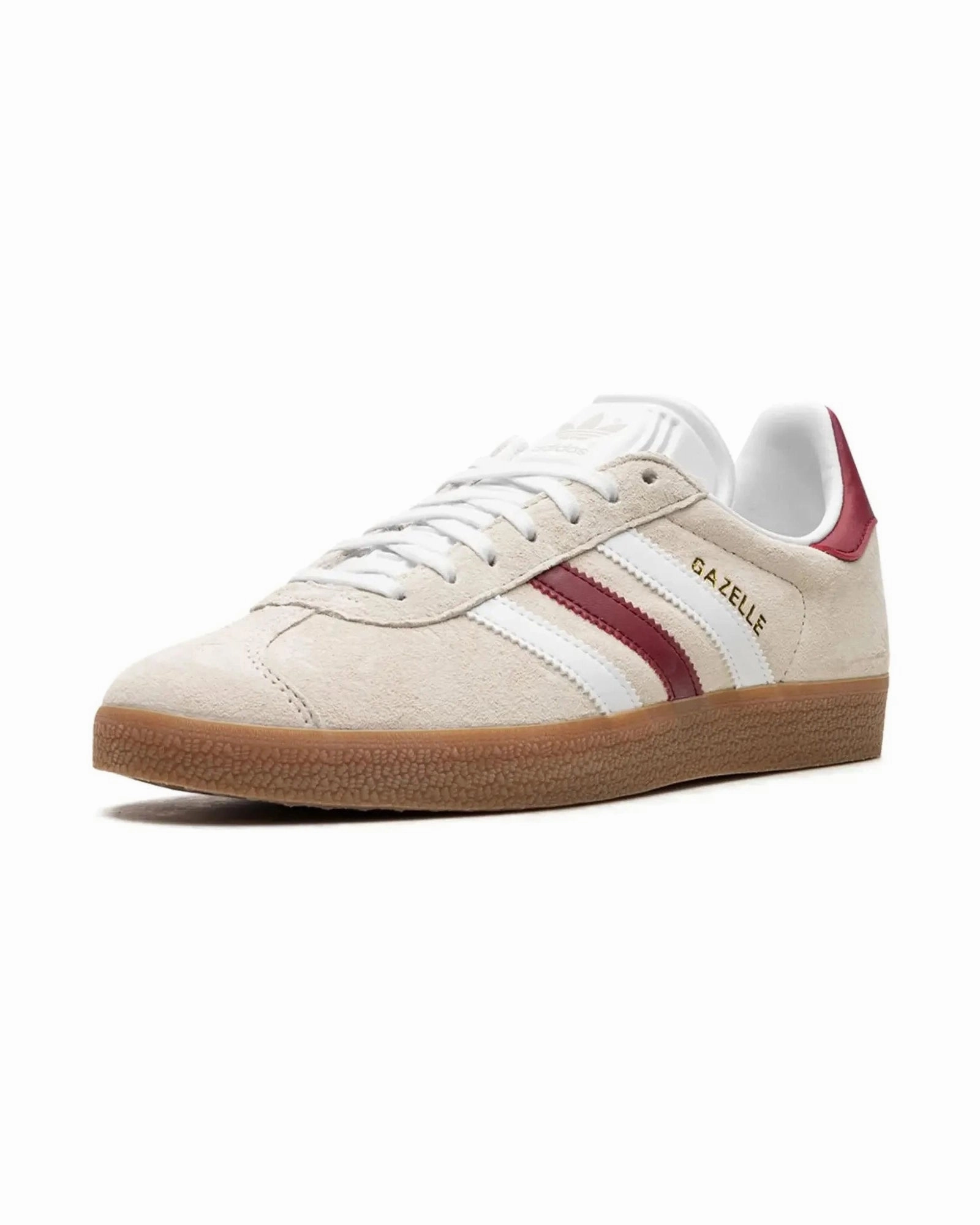 Exclusive breathability Smooth Insole Adidas Gazelle Aluminum Collegiate Burgundy