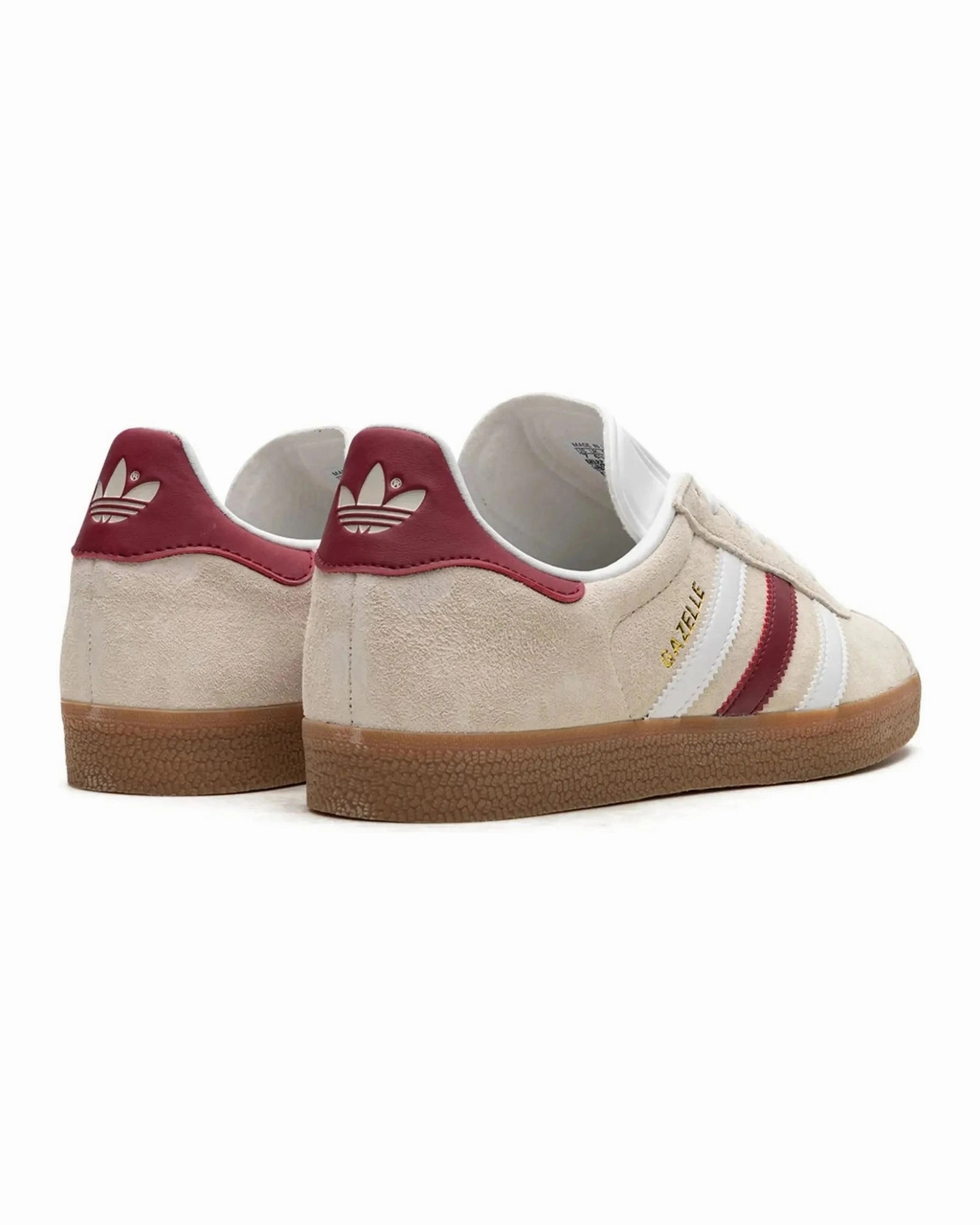 Adidas Gazelle Aluminum Collegiate Burgundy Active Step