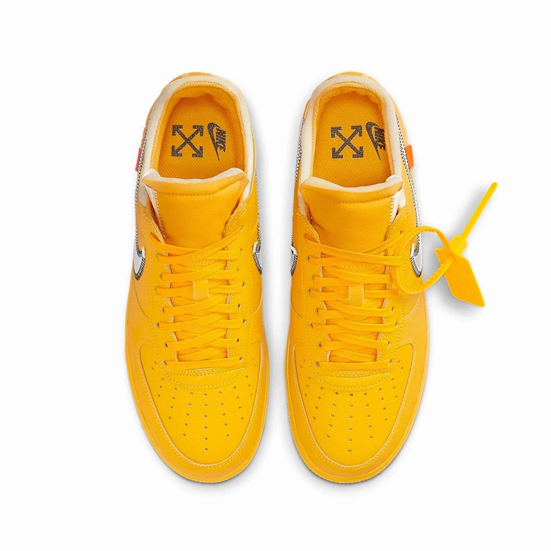Running Performance On The Go OFF-WHITE X Nike Air Force 1 Low 'Lemonade'