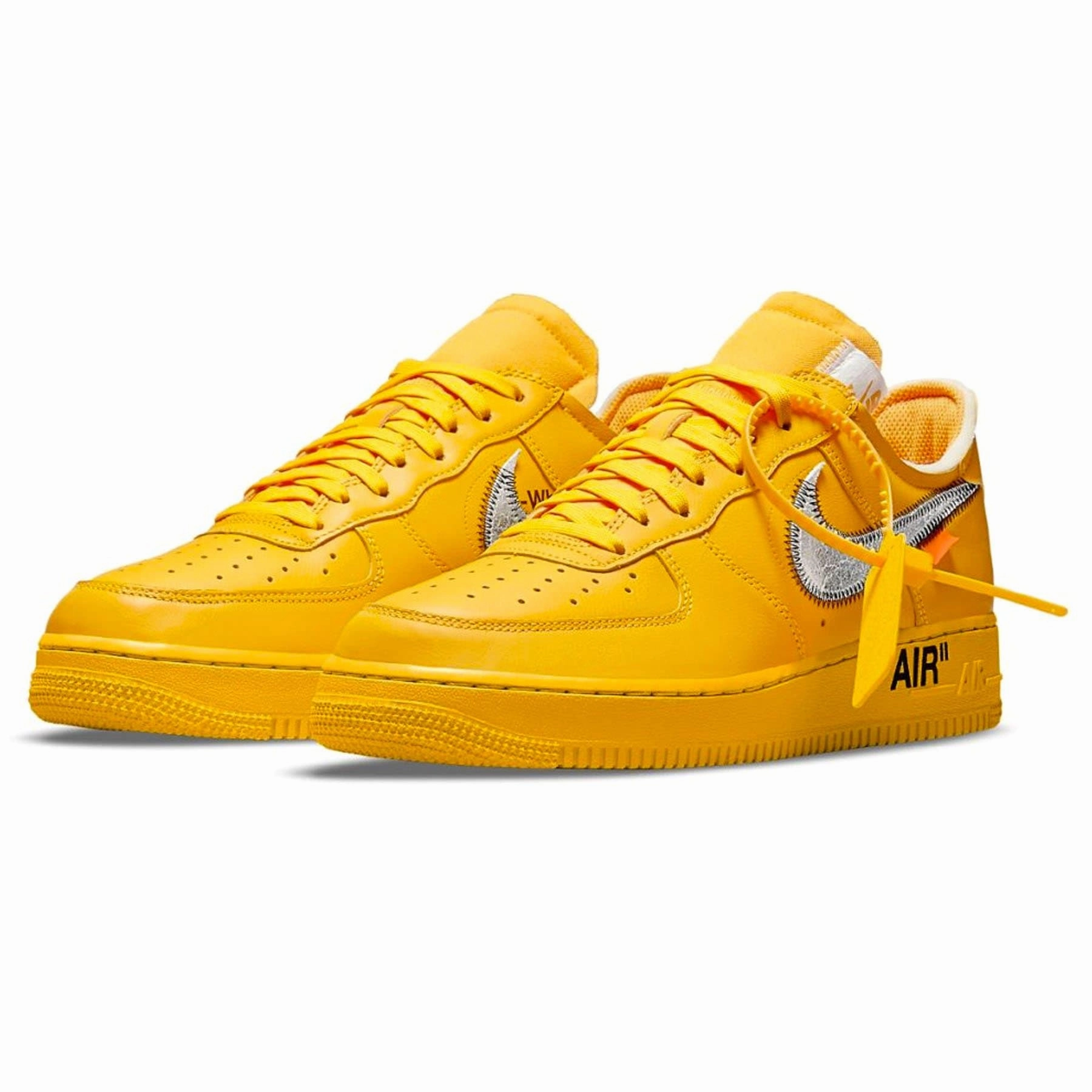OFF-WHITE X Nike Air Force 1 Low 'Lemonade' Run Style Structured wear