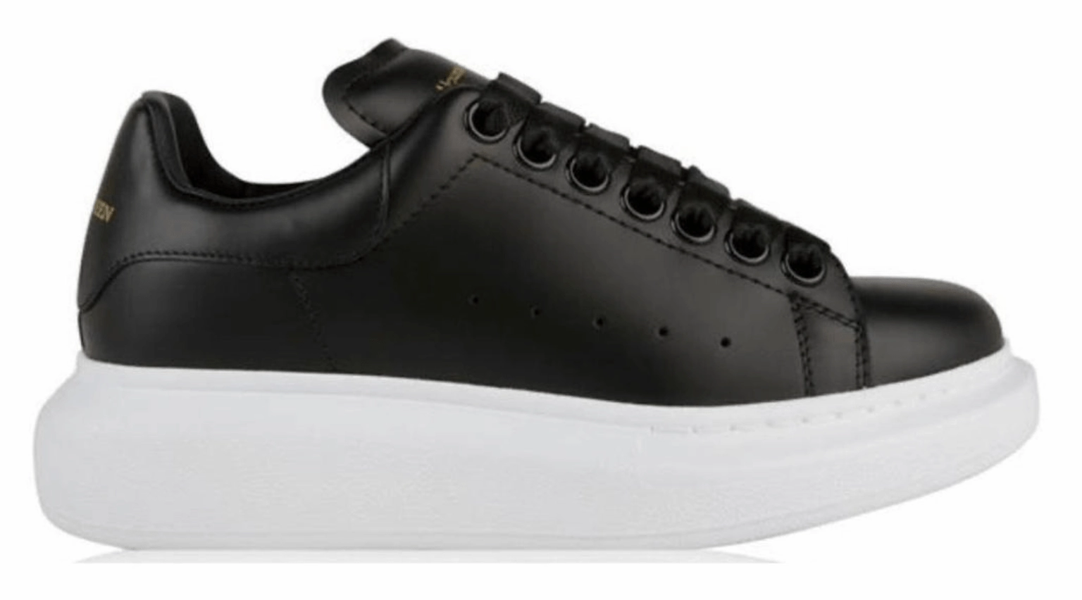 Alexander McQueen Oversized Black White Womans Trainers Coastal Mood Bridge Trek