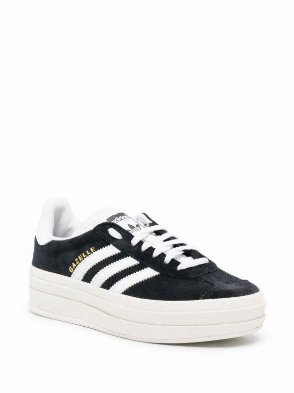 Flexible Footwork Adidas Gazelle Bold "Black and White "