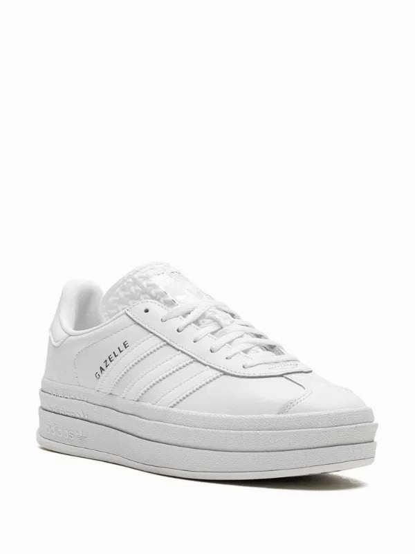 Quiet Walk Every Step Adidas Gazelle Bold "All White"