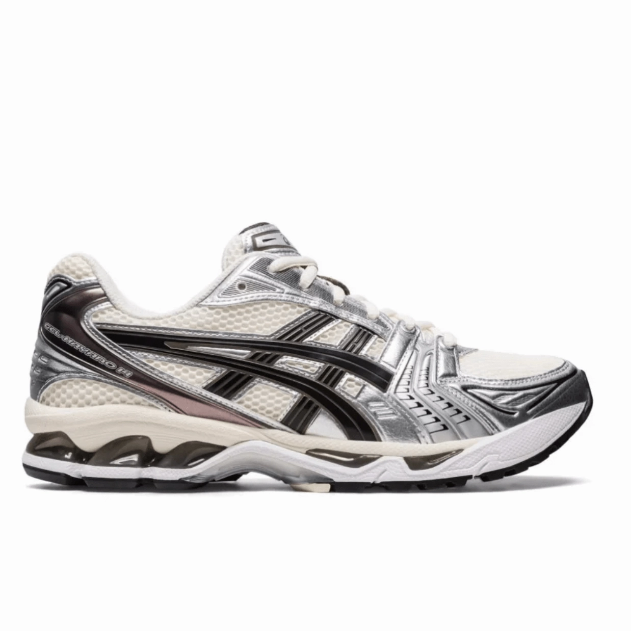 Asics Gel Kayano 14 'Cream Black' elastic band shoes