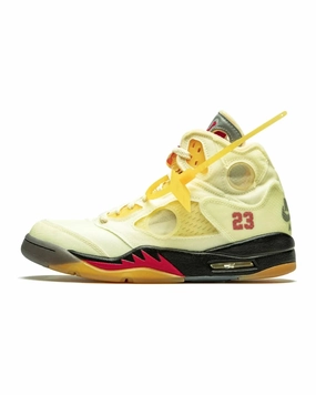 Functional Look Enhanced silhouette Nike Air Jordan 5 Retro X Off-White Sail