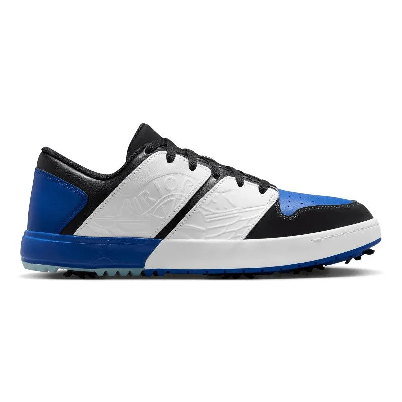 Nike Air Jordan 1 NU Retro G Golf Shoes FZ4153 running with a narrow toe box