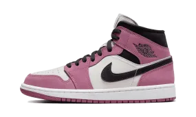 Air Jordan 1 Mid Berry Pink (W) powerful - running Toe box