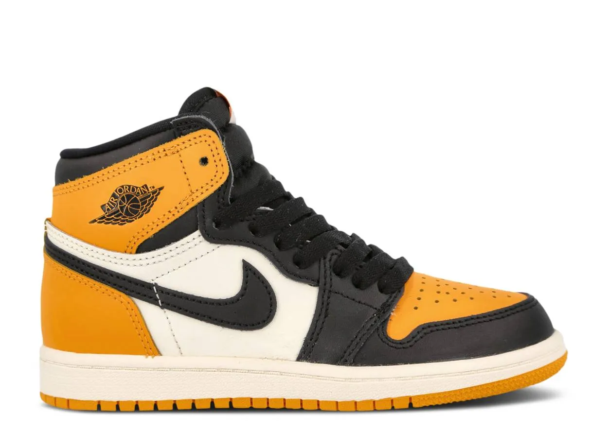fast - paced running shoes Durable Upper Jordan 1 Retro High OG Taxi (PS)