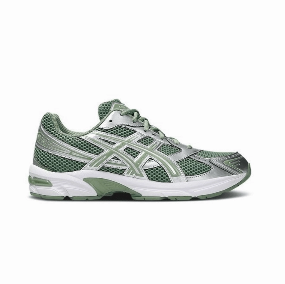 Asics Gel 1130 'Swamp Green Silver' running in a nature reserve value - for - money shoes