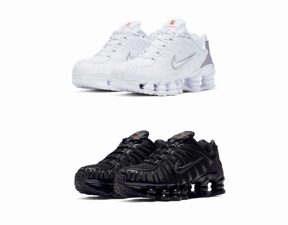 Daily Moves Steady Grip 2x Nike Shox TL ( Black and White)