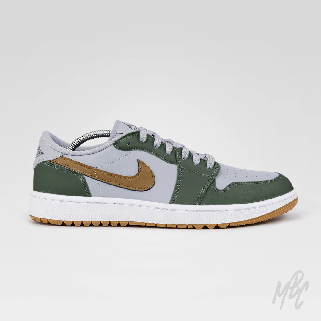 Block Step Supportive Fit Fairway Gold - Jordan 1 Low Golf Custom