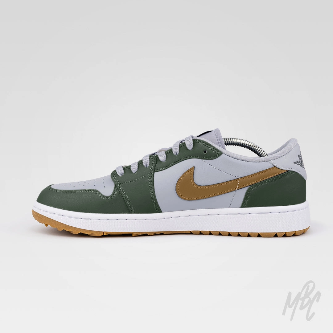 Break Pace Airport Style Fairway Gold - Jordan 1 Low Golf Custom