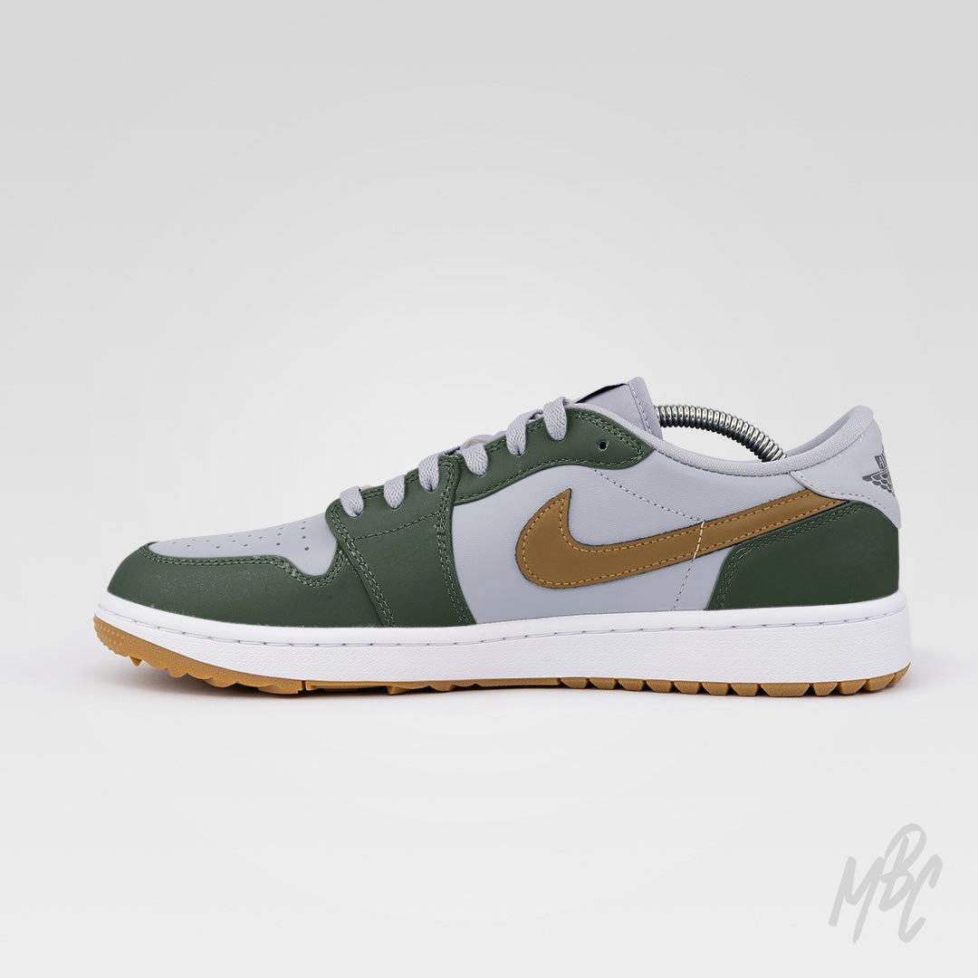 Sleek Option Fairway Gold - Jordan 1 Low Golf Custom