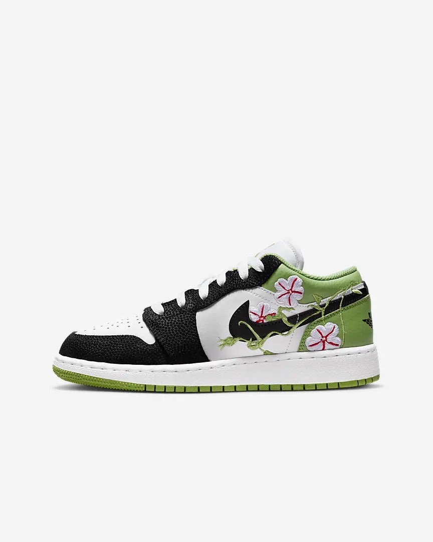 Nike - Air Jordan 1 Low SE - Floral Vines Sporty Look Work From Home