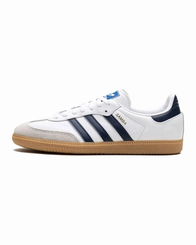 Adidas Samba OG White Night Indigo Gum Foot Motion