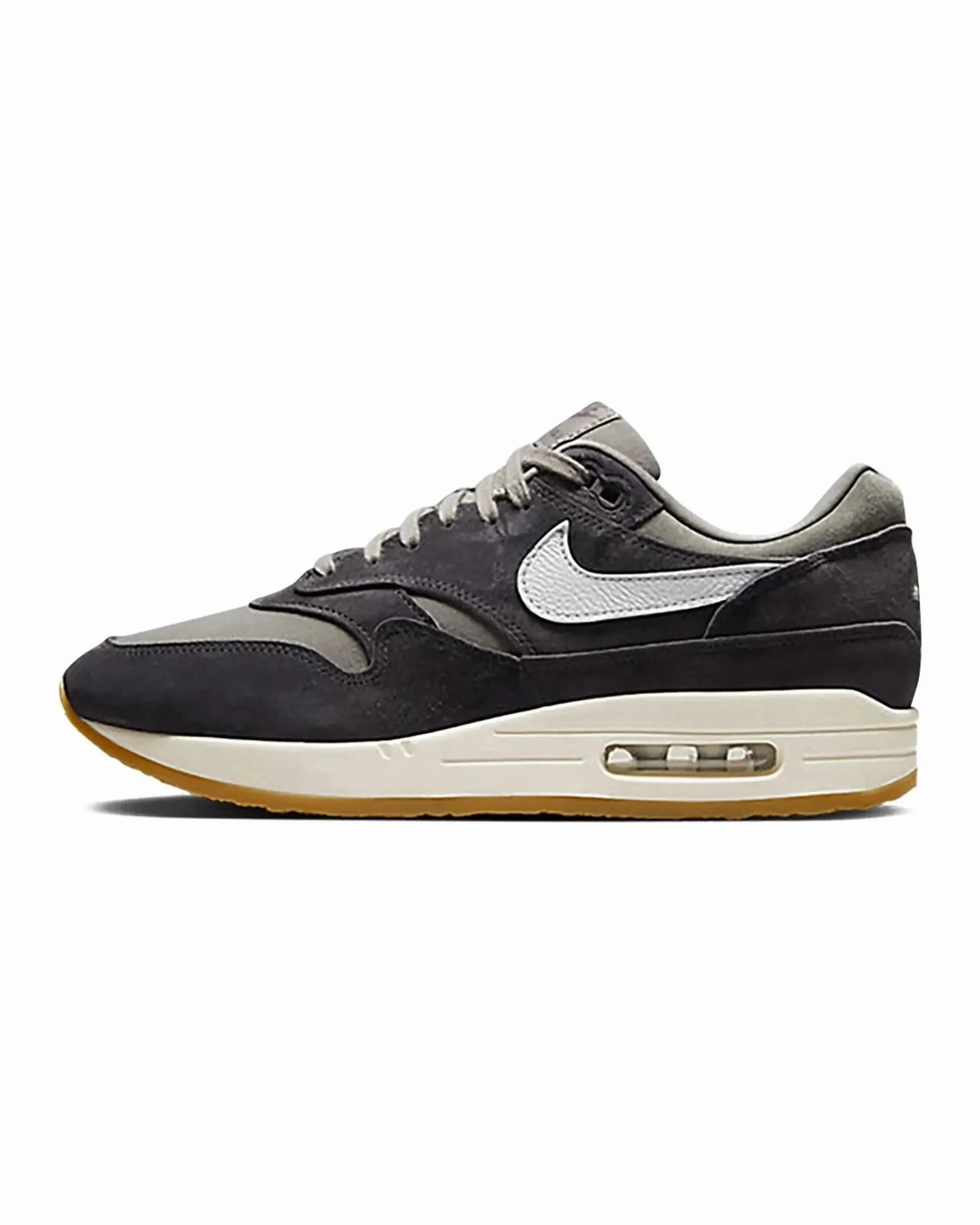 Nike Air Max 1 Crepe Soft Grey sprint running shoes Anti - roll