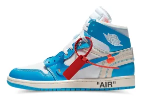 road running shoe elements Off-White x Air Jordan 1 Retro High OG 'UNC'