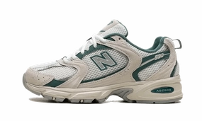 New Balance 530 Beige Green elastic lacing shoes